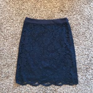NWT The Limited Blue Lace Skirt Size 2